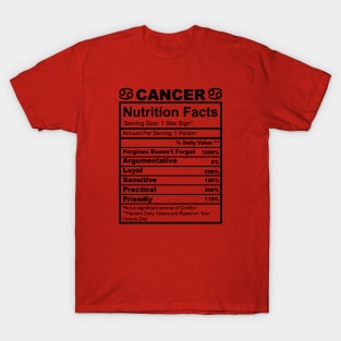 Cancer Star Sign Facts T-Shirt